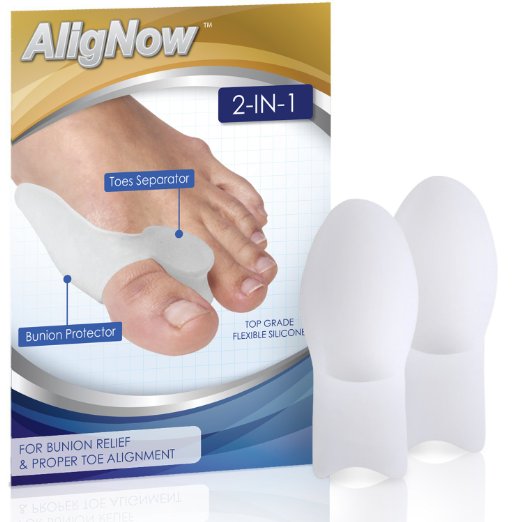 Bunion Relief Pack - 2 Bunion Pads Toe Spreaders - For Pain Relief and Proper Toe Alignment