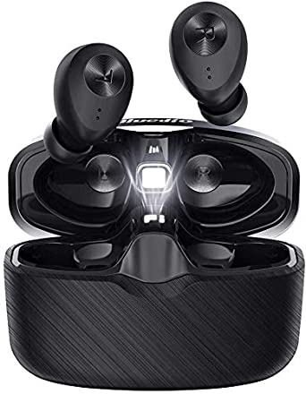 Wireless Earbuds, Bluedio Fi Bluetooth 5.0 Earbuds with CVC 8.0 Noise Cancellation, in-Ear Earphones Headphones with Stereo Sound Deep Bass Built-in Mic for Sports,Workout,Gym| 6Hrs Battery Duration
