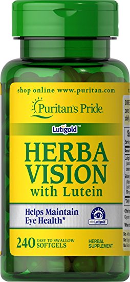 Puritan's Pride Herbavision with Lutein and Bilberry-240 Softgels