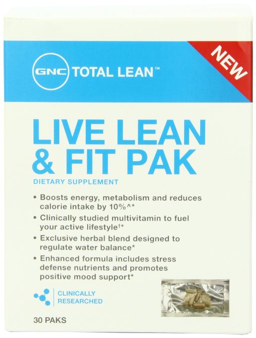 GNC Total Live Lean and Fit Pack Diet Supplement 30 Count