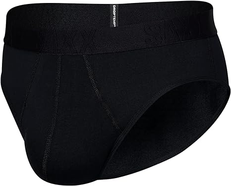 SAXX Men's Underwear - Droptemp Cooling Cotton Brief Fly with Built-in Pouch Support - Underwear for Men