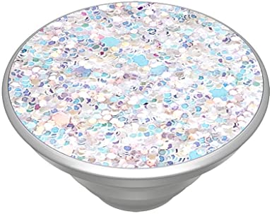 PopSockets PopTop (Top only. Base Sold Separately.): Swappable Top for PopGrip Bases, PopGrip Slide, Otter Pop & PopWallet  - Sparkle Snow White