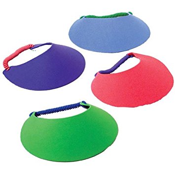 Dozen 7" Foam Visors (Assorted Colors)