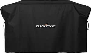 Blackstone 5483 Griddle Cover Fits 28 inches Griddle Cooking Station with Hood Water Resistant, Weather Resistant, Heavy Duty 600D Polyester Flat Top Gas Grill Cover with Cinch Straps 28" Black