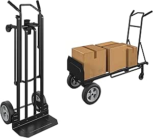 COSCO C217A12BLK1E Steel 2-in-1 Hand Truck (800 lb Weight Capacity, Black, 2 Positions)