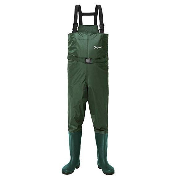 OXYVAN Chest Waders Waterproof Insulated and Lightweight Fishing Wader for Men and Women Brown