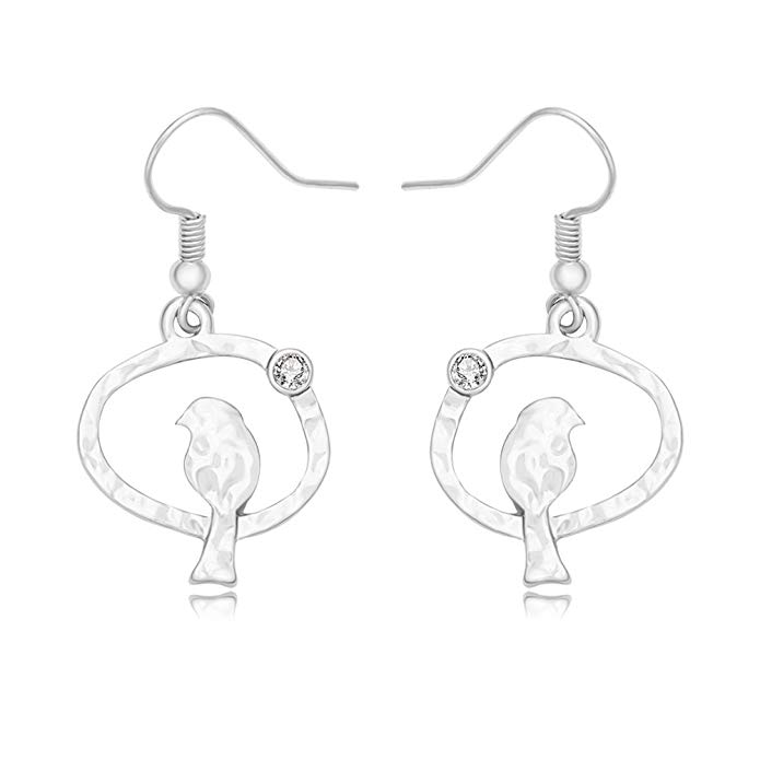 SENFAI Elegant Beautiful Fashion Classic Simple Animal Bird in the Cage Women Earring