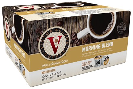 Victor Allen Coffee, Morning Blend, 80 Count (Compatible with 2.0 Keurig Brewers)