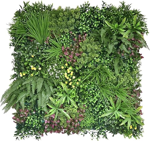 Tuda Grass Direct Artificial Living Green Wall Panel Decoration for Indoor & Outdoor Realistic Plastic Plants - 1m X 1m - Supreme