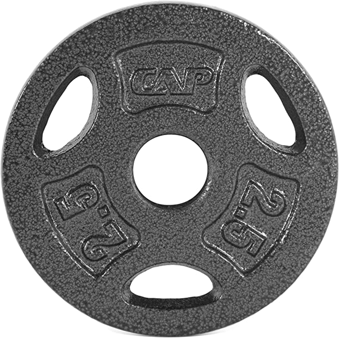 WF Athletic Supply Cast Iron 1-Inch Standard Grip Plate for Strength Training, Muscle Toning, Weight Loss & Crossfit - Multiple Choices Available