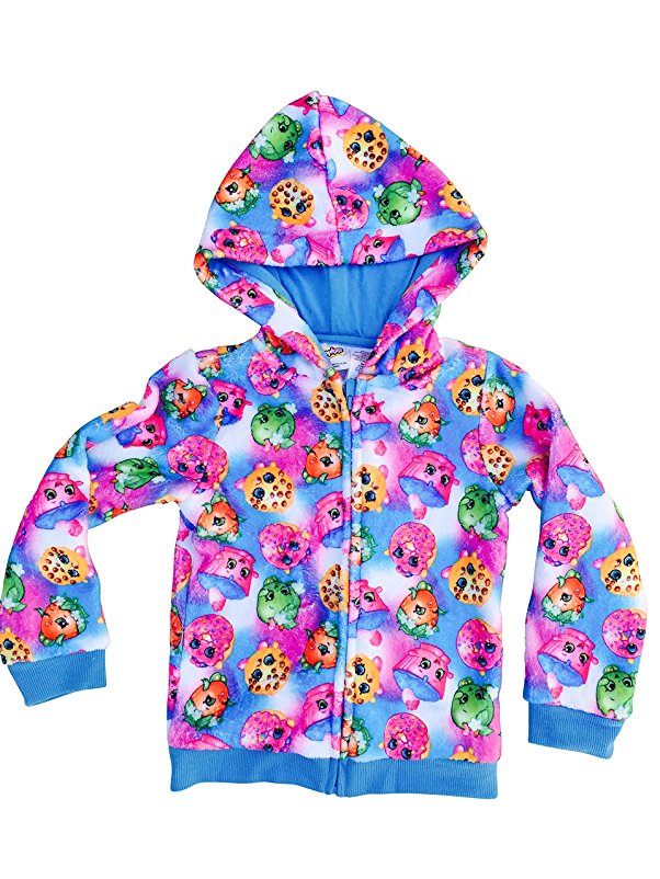 Shopkins Girls Woobie Shopkins Print Hoodie Super Soft Size