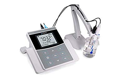 Apera Instruments PH820 Precision Benchtop pH Meter Kit with ±0.002 pH Accuracy & 5-Point Auto. Calibration