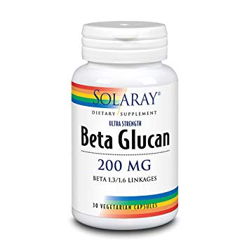 Solaray Beta Glucan Capsules, 200 mg, 30 Count