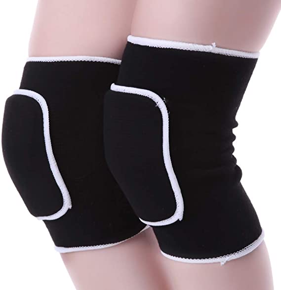 HeiHy Unisex Elastic Sponge Knee Pads Knee Sleeves Knee Support Brace Protector for Volleyball Dancing
