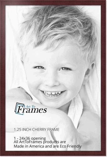 ArtToFrames 24x36 inch Cherry Style Picture Frame, WOMBW26-039-24x36