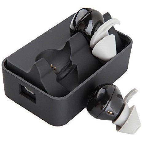 Bluetooth EarbudsSyllable True Wireless Bluetooth Sports D900 Headsets Earbuds with Charging Station Black