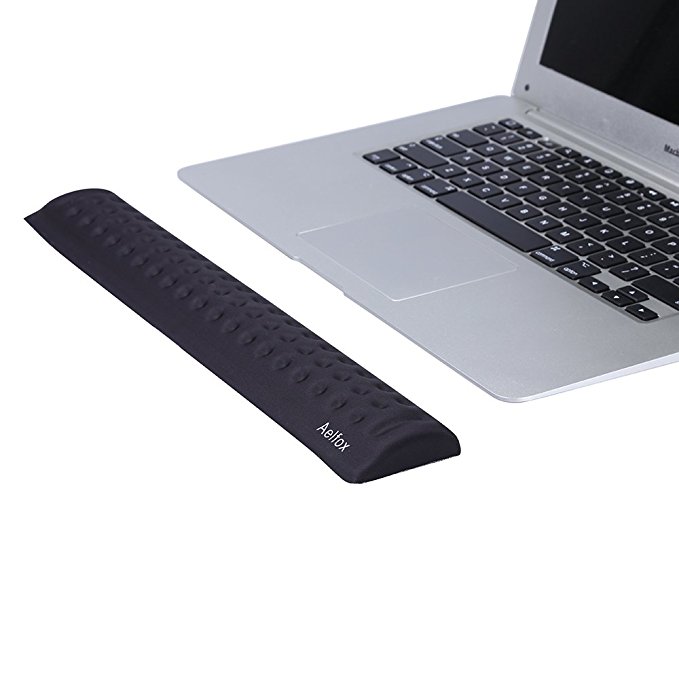 Aelfox Memory Foam Keyboard Wrist Pad for Laptop, Ergonomic Wrist Rest for Office, Home Office, Gaming Loptop