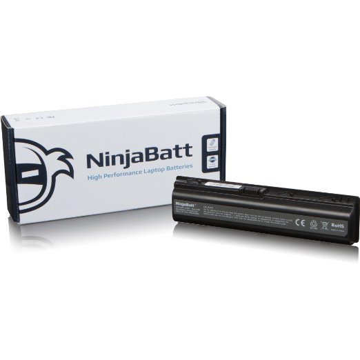 NinjaBatt® New Laptop Battery for Hp Presario C700 F700 V6000 A900 Pavilion DV6000 - High Performance [6 Cells/4400mAh/48wh]