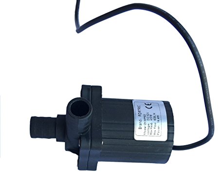 FORTRIC ZKWP03 160GPH DC 12V 1.2A Magnetic Drive Centrifugal Pump Brushless Submersible Water Pump Aquarium Pond Fish Tank Fountain Powerhead Pump 14.8ft (Bare wires)