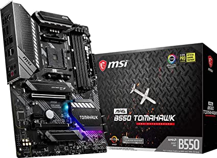 MSI MAG B550 Tomahawk AM4 ATX MB 4xDDR4 2xPCIEx16 2xPCIEx1 2xM.2 RAID LAN DP HDMI 6xSATAIII 2xUSB3.2 6xUSB2.0