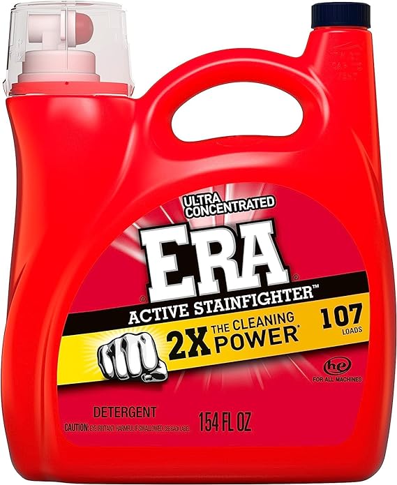 Era 2X Ultra Active Stainfighter Formula Regular Liquid Laundry Detergent 154 lf oz 107 Loads