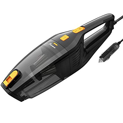 Foxnovo Car Vacuum Cleaner, DC 12V 120W High Power, Wet Dry Portable Handheld Auto Vacuum Cleaner for Car with 14.8ft Cable