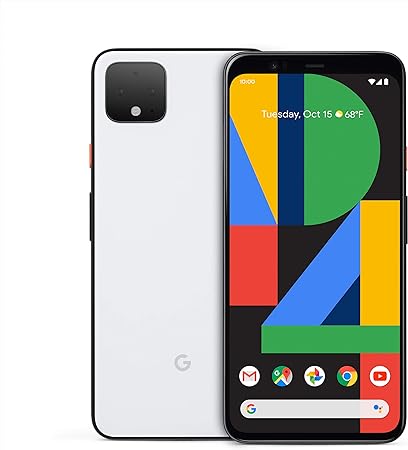 Google Pixel 4 XL (6,3", Android) Smartphone sans SIM Factory Unlocked 4G/LTE (G020P UK Model) (blanc clair, 64 Go)