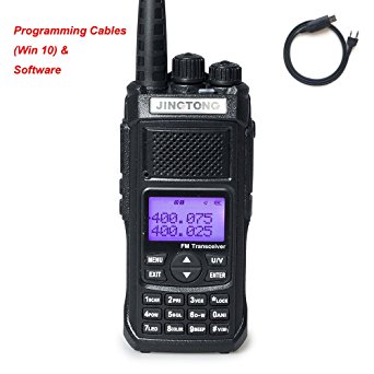 Jingtong JT-5988HP 12-Watt Tri-Power 10/5/3W Dual Band Two Way Radio 4800 mAh Battery 128-Channel Portable Handheld Transceiver