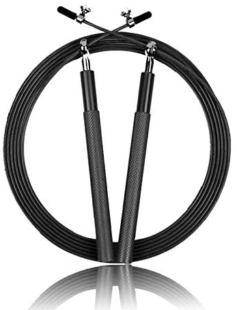Estleys 10FT Speed Jump Rope with Aluminum Alloy Handles, 360° Swivel Ball Bearing, Tangle-Free Adjustable Steel Wire Jump Rope, for Aerobic Exercise, Speed Training, Fitness Gym