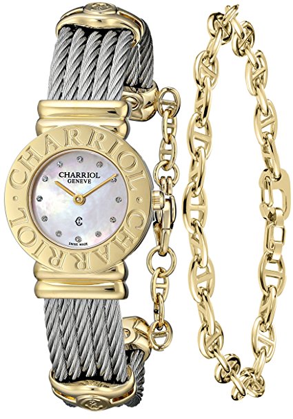 Charriol Women's 028C540462 St Tropez Analog Display Swiss Quartz Silver Watch
