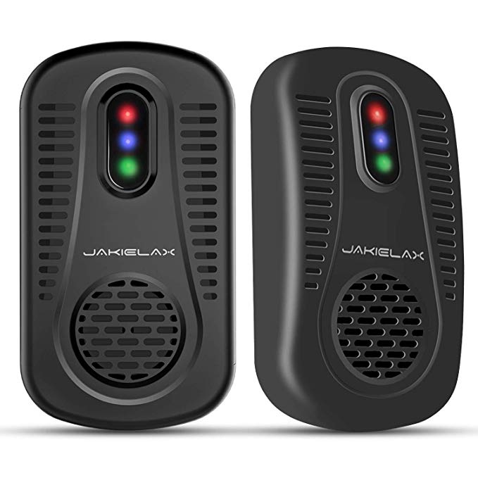 Ultrasonic Pest Repeller[2-Pack], JAKIELAX Plug in Electronic Odorless Non-Toxic Pest Control Repellent for Mice, Rat, Flies, Ants, Bugs, Spiders, Roaches and More - For Indoor and Outdoor