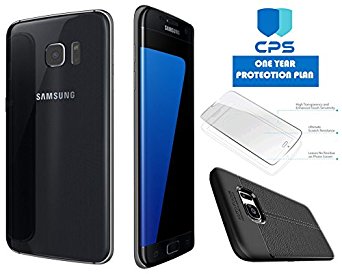 Samsung Galaxy S7 Edge G935 Verizon CDMA/GSM Unlocked (Certified Refurbished) w/ED Bundle - $99 Value (Includes: ED Case   Screen Protector   1 Year CPS Limited Warranty) (Black Onyx, 32GB)