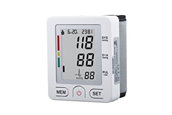 FAM-health Automatic Wrist Blood Pressure Monitor FDA Approved with Portable Case, Two User Modes, Adjustable Wrist Cuff,IHB Indicator