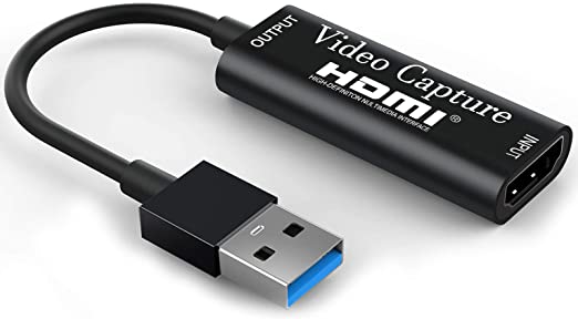 Pradory Audio Video Capture Card, USB 3.0 HD 1080P Capture Adapter Directly to Computer for Gaming, Streaming, Teaching, Video Conference or Live Broadcasting, Supports PC, Phone, PS4, Xbox