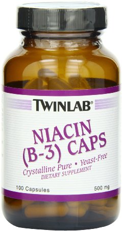 Twinlab Niacin B-3 500mg 100 caps