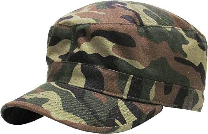 Cadet Army Cap Basic Everyday Military Style Hat (Now with STASH Pocket Version Available)