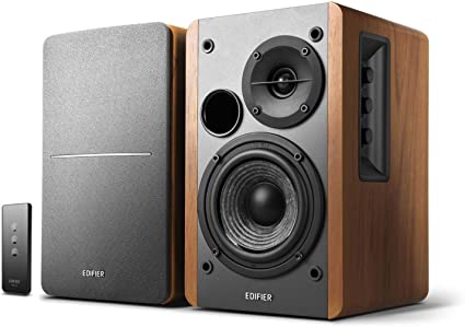 Edifier R1280T Powered Bookshelf Speakers - 2.0 Active Near Field Monitors - Studio Monitor Speaker - Wooden Enclosure - 42 Watts RMS