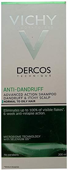 Vichy Dercos Anti-Dandruff Treatment Shampoo for Normal to Oily Hair 200ml