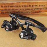Ohuhu Watch Repair Magnifier Loupe Glasses- 10X 15X 20X 25X with LED Light