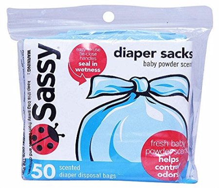 Sassy Disposable Diaper Sacks 50 Count