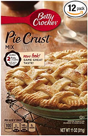 Betty Crocker Pie Crust Mix, 11 oz Box (Pack of 12)