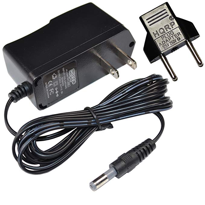 HQRP AC Adapter for Panasonic KX-TGD212 KX-TGD213 KX-TGD220 KX-TGD222 KX-TGD223 KX-TG7742S KX-TG7743 KX-TGF372C KX-TGF373C KX-TG175CSK Cordless Phone Power Supply Cord Charger   Euro Plug Adapter