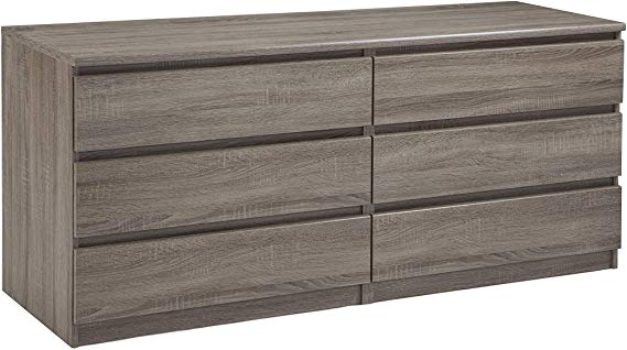 Tvilum 6-Drawer Double Dresser (Truffle)