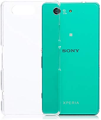 iCues | Compatible with Sony Xperia Z3 Compact | Ultra Slim Fit Shell Clear | [Screen Protector Included] Clear case Crystal Cover Transparent Thin Ultra Slim Minimalist