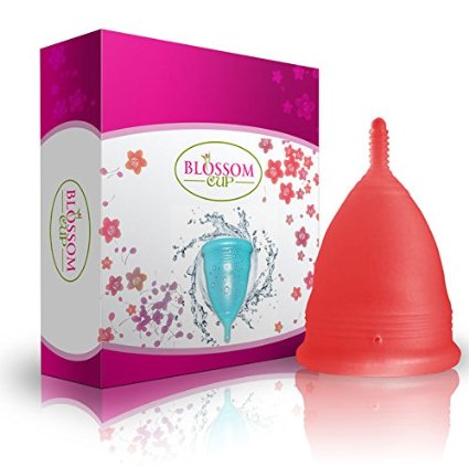 Blossom Large Red Menstrual Cup in Reusable Period Cups Large Red