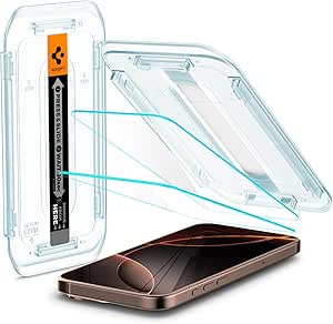 Spigen Glas.tR EZ Fit Tempered Glass Screen Protector for iPhone 16 Pro Max - 2 Pack