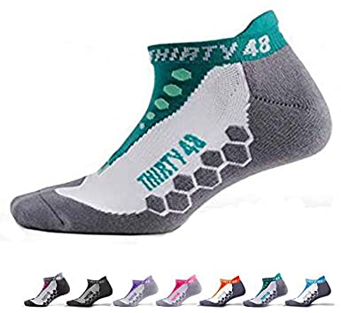 Thirty 48 Running Socks for Men and Women Features Coolmax Fabric That Keeps Feet Cool & Dry - 1 Pair or 3 Pairs