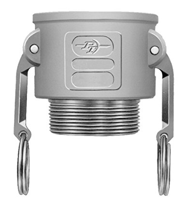 PT Coupling 1000220Basic Standard Series 20B Aluminum Cam and Groove Hose Fitting, B-Coupler, Stainless Steel 300(HBS) Cam Arms, 2" Coupler x NPT Male