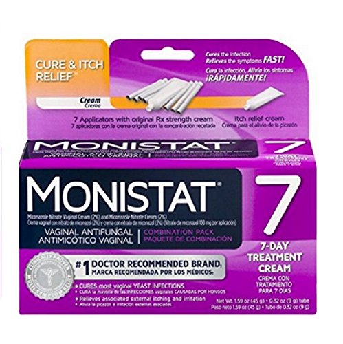 MONISTAT Vaginal Antifungal 7-Day Treatment Cream, Cure & Itch Relief