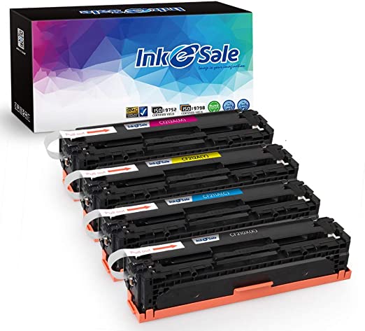 INK E-SALE 4 Pack Remanufactured Toner Cartridge Replacement for HP 131A 131X CF210A CF210X CF211A CF212A CF213A, for use with HP Laserjet Pro 200 Color M251nw MFP M276nw Series Printer